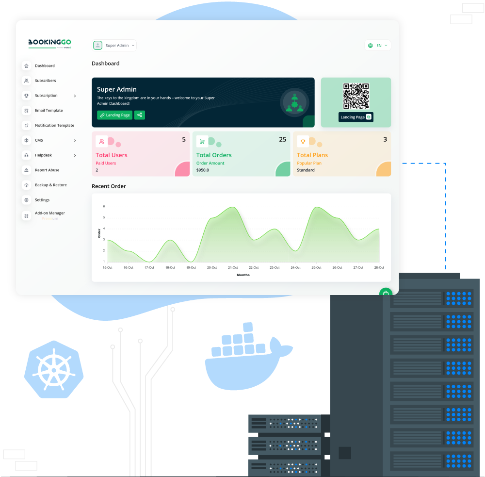 BookingGo SaaS Hosting Powered by Docker & Kubernetes