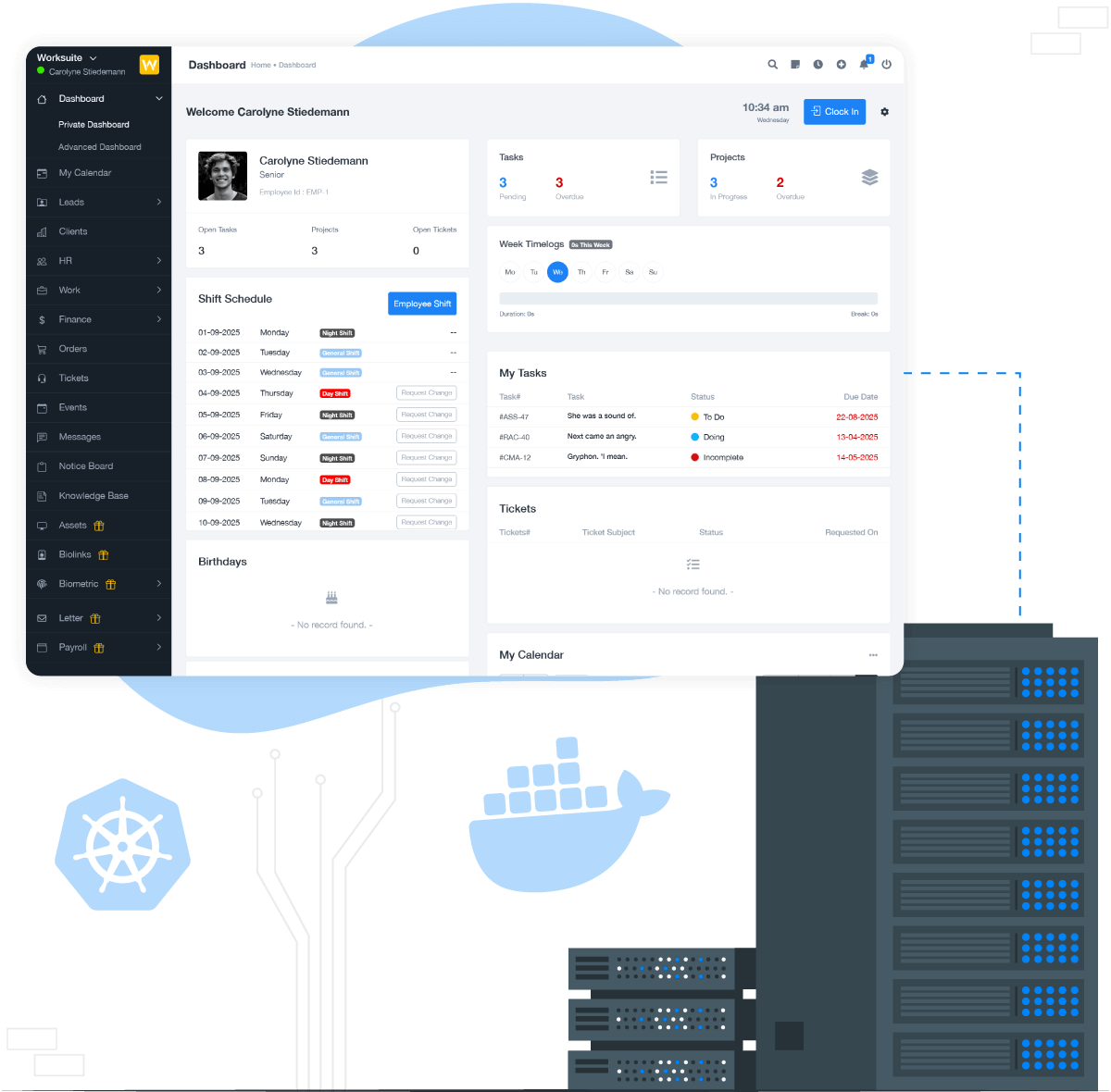 WorkSuite CRM Hosting Powered by Docker & Kubernetes
