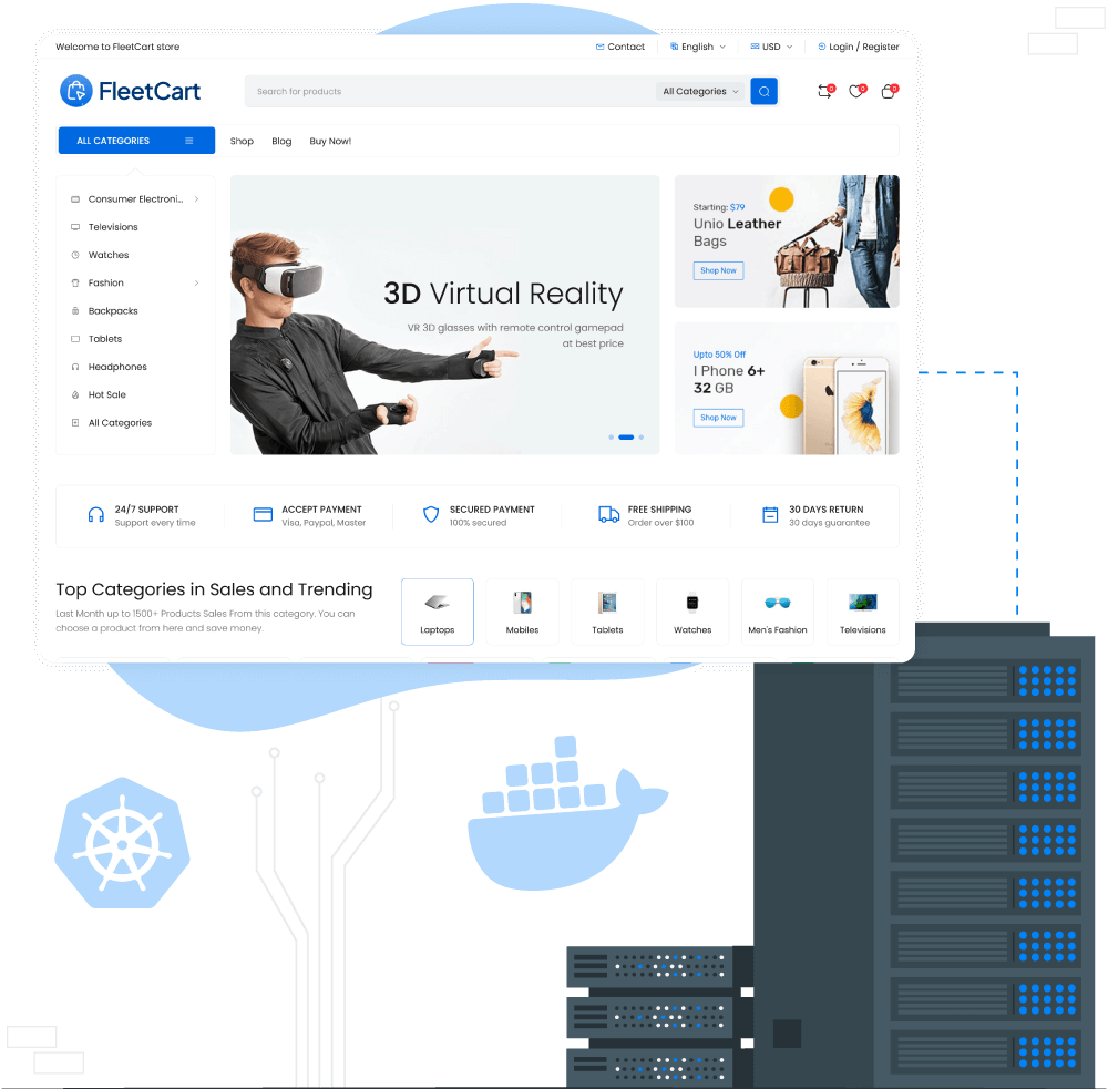 FleetCart Hosting Powered by Docker & Kubernetes