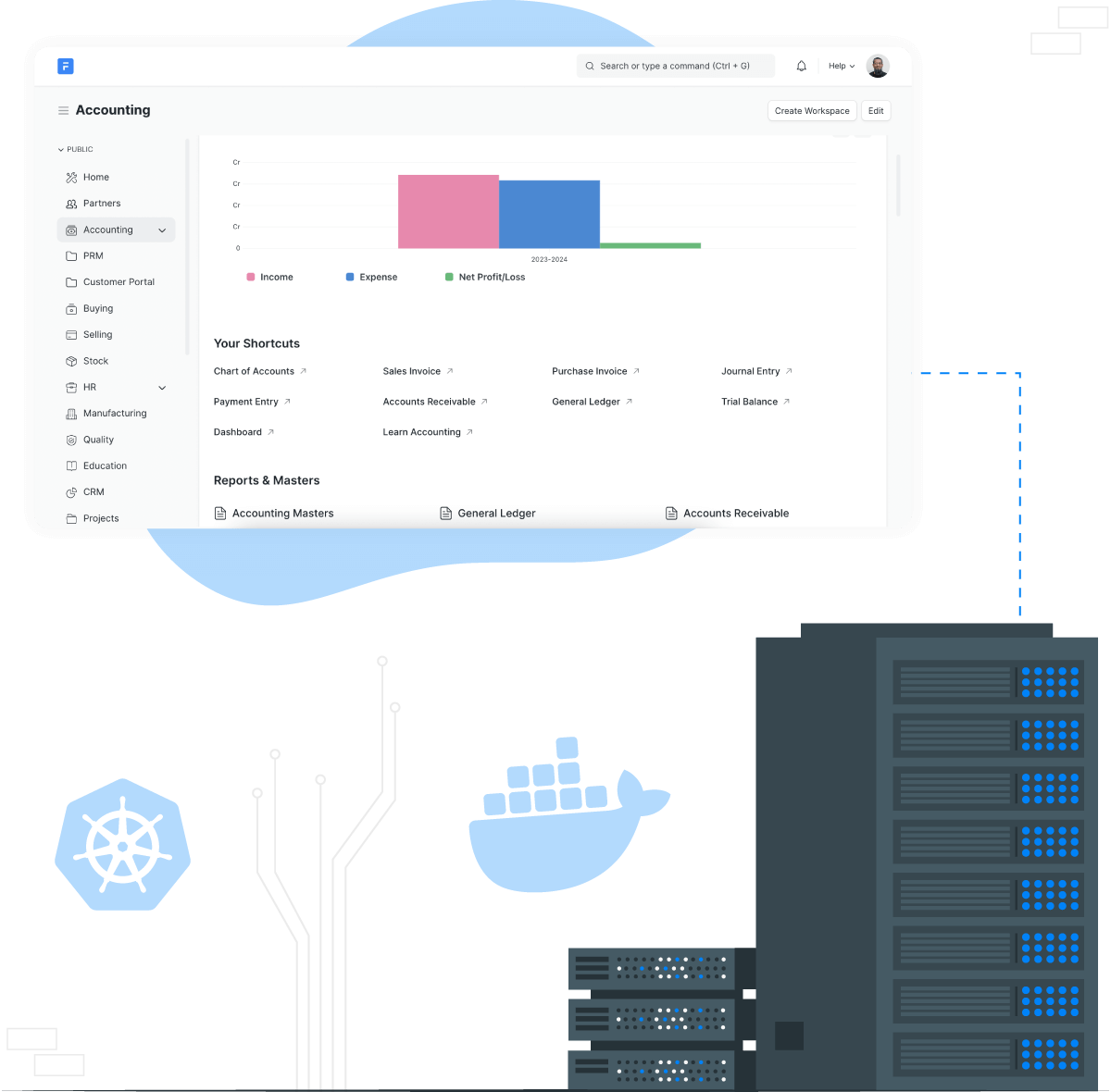 ERPNext Hosting Powered by Docker & Kubernetes