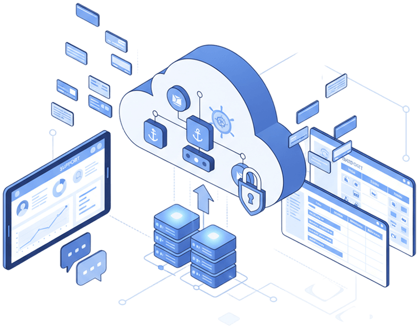 Docker & Kubernetes-Based Helpdesk & Ticket App Hosting