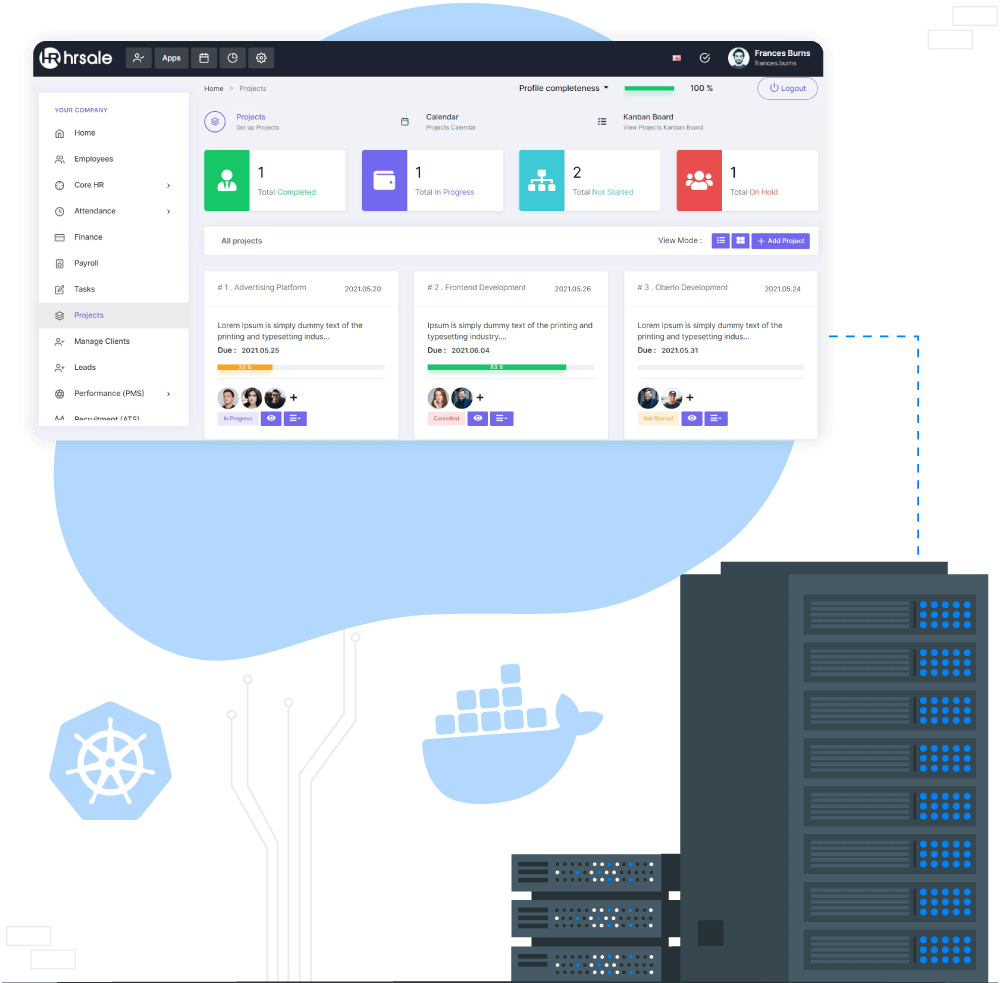 HRSALE Hosting Powered by Docker & Kubernetes