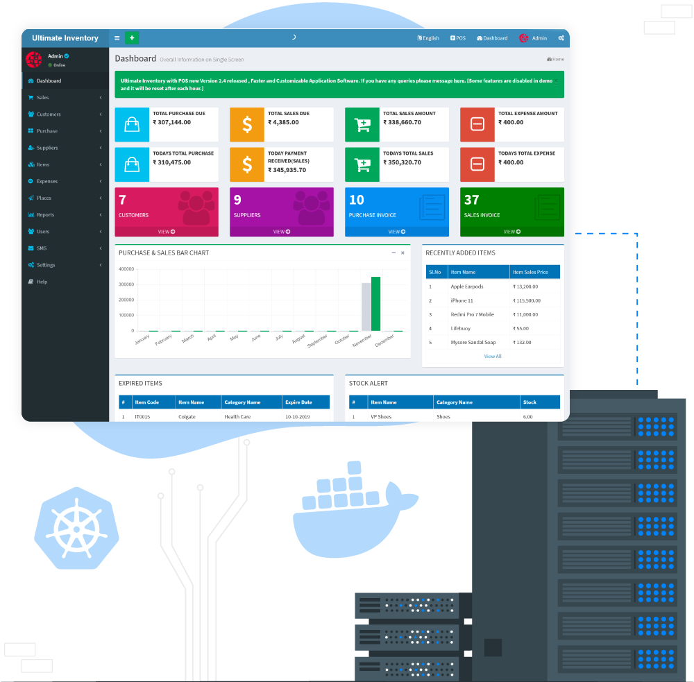 Ultimate Inventory Powered by Docker & Kubernetes