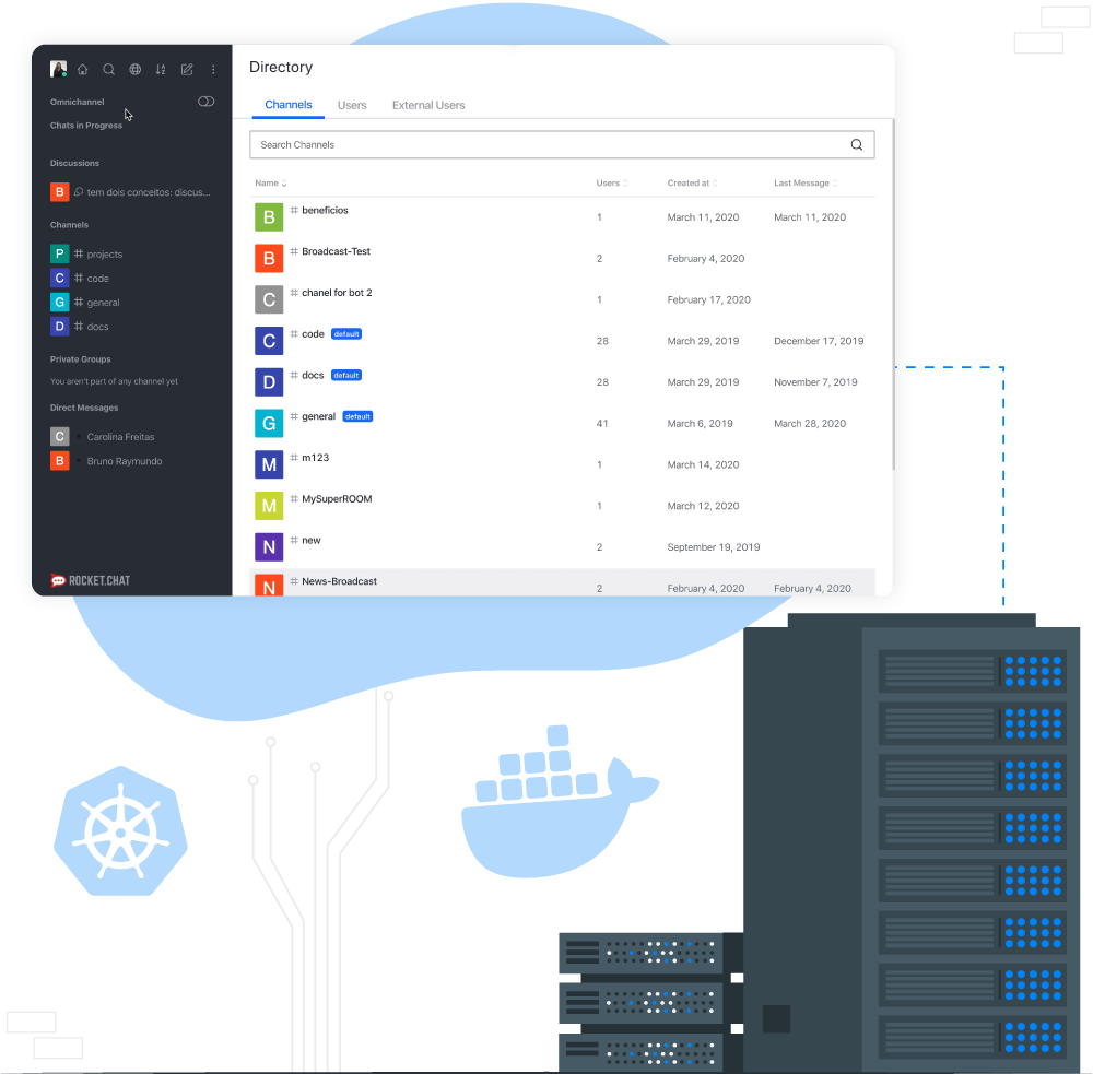 Rocket Chat Hosting Powered by Docker & Kubernetes