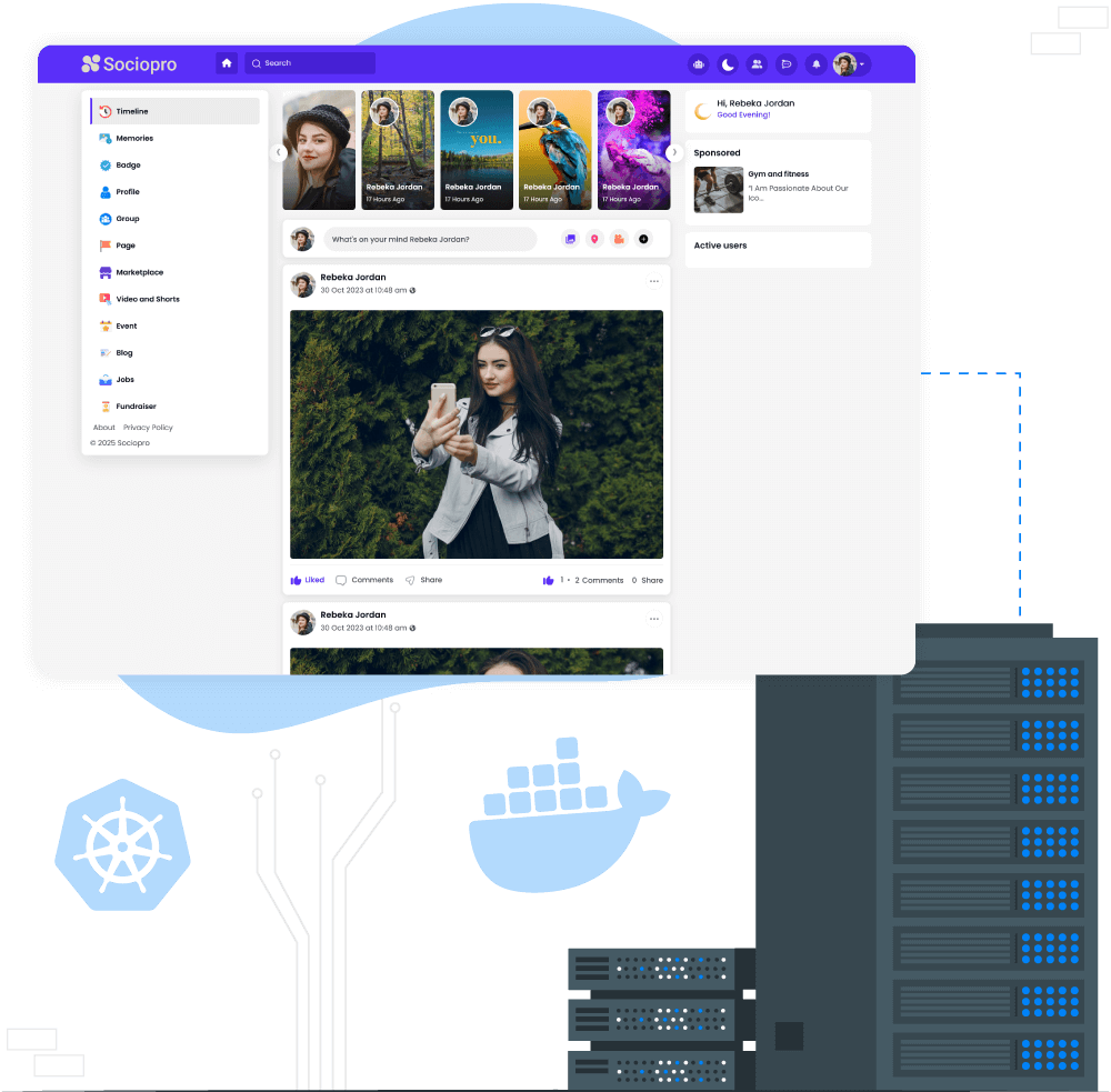Sociopro Hosting Powered by Docker & Kubernetes